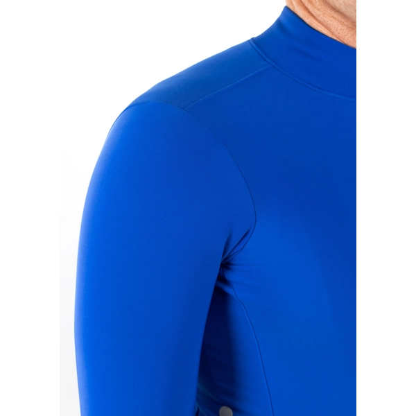 Bluza kolarska gładka, chabrowa