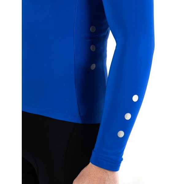 Bluza kolarska gładka, chabrowa