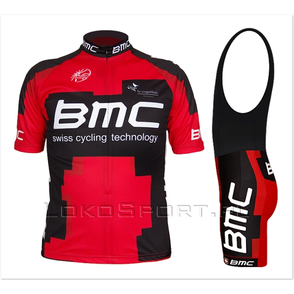 Komplet kolarski, koszulka i spodenki BMC, Super wkładka