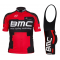 Komplet kolarski, koszulka i spodenki BMC Czarny, Super wkładka