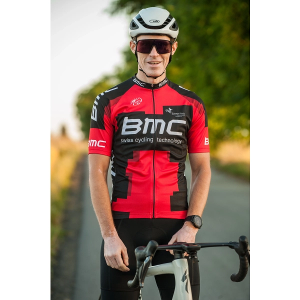 Koszulka kolarska BMC silikonowy ściągacz