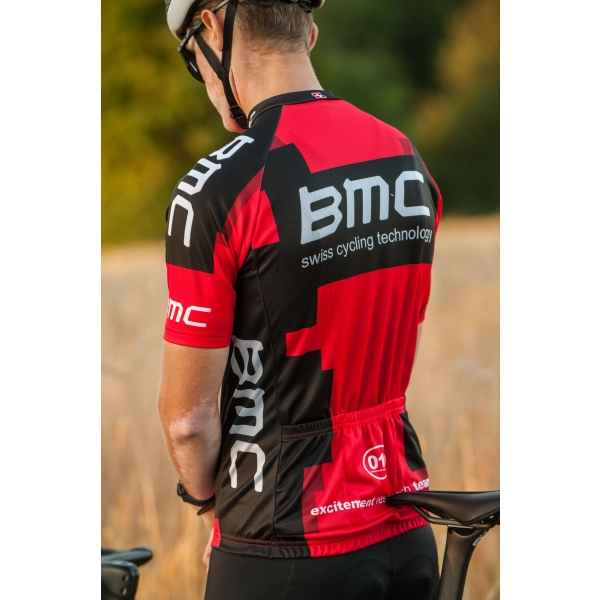 Koszulka kolarska BMC silikonowy ściągacz