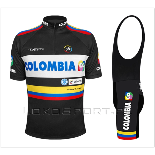 Komplet kolarski, koszulka i spodenki COLOMBIA, Super wkładka