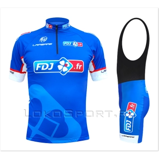 Komplet kolarski, koszulka i spodenki FDJ, Super wkładka Komplet kolarski, koszulka i spodenki FDJ, Super wkładka