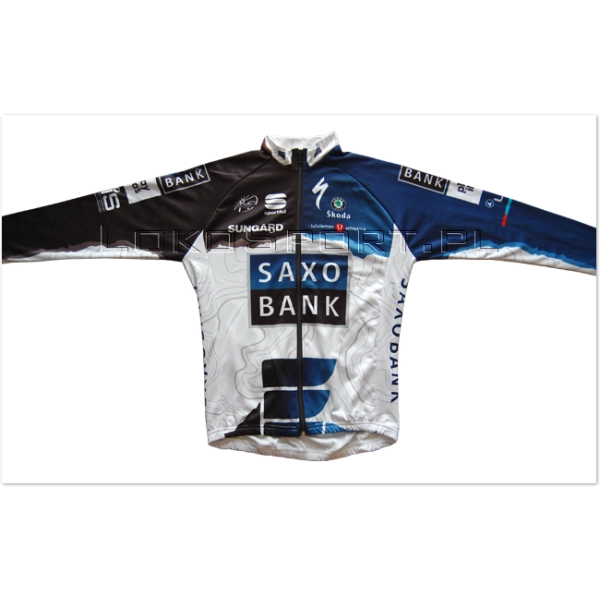 Ocieplana bluza kolarska Saxo Bank
