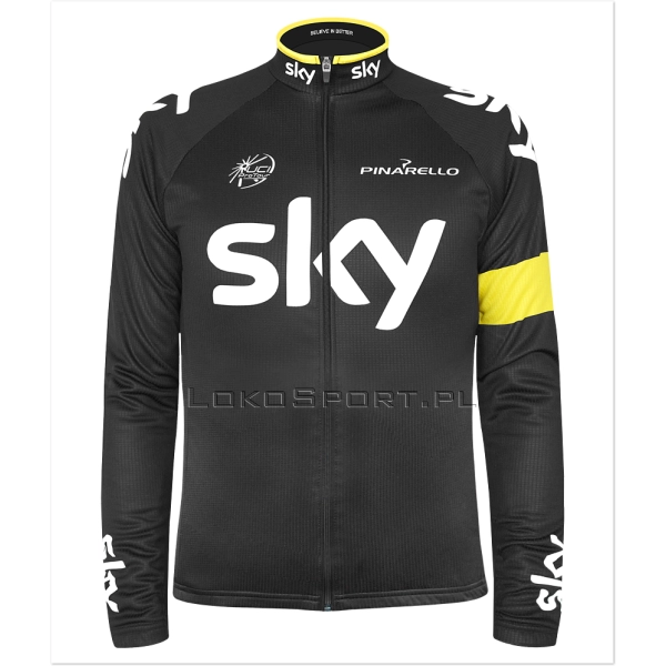 Ocieplana bluza kolarska SKY Żółta