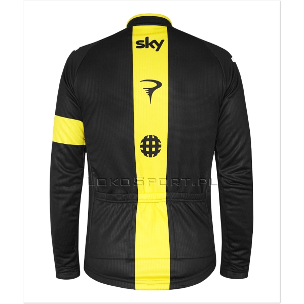 Ocieplana bluza kolarska SKY Żółta