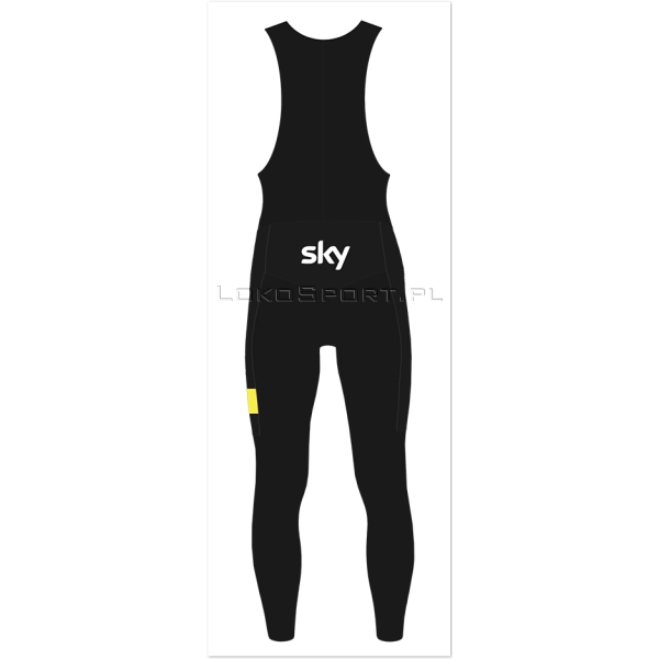 Ocieplane spodnie kolarskie SKY Żółte, Super wkładka